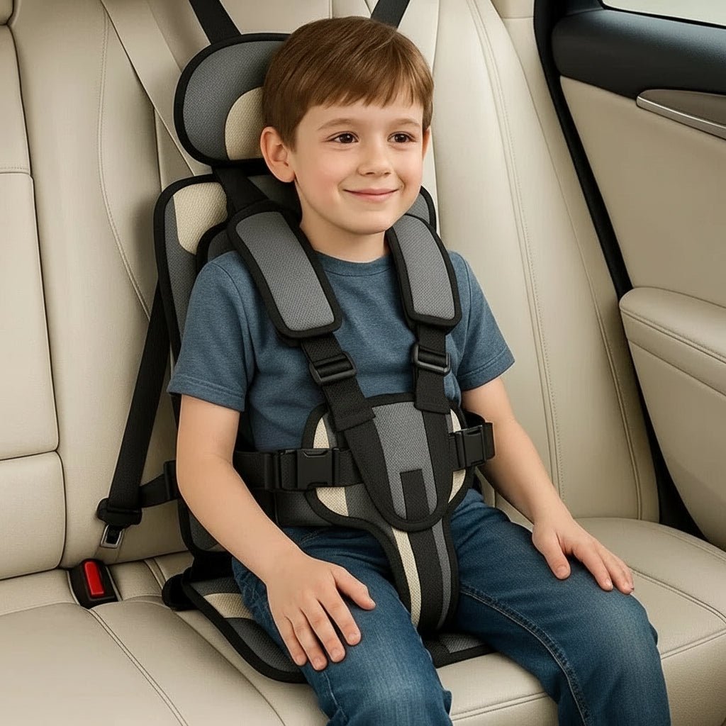 Portable Kids Booster Car Seat with Safety Harness