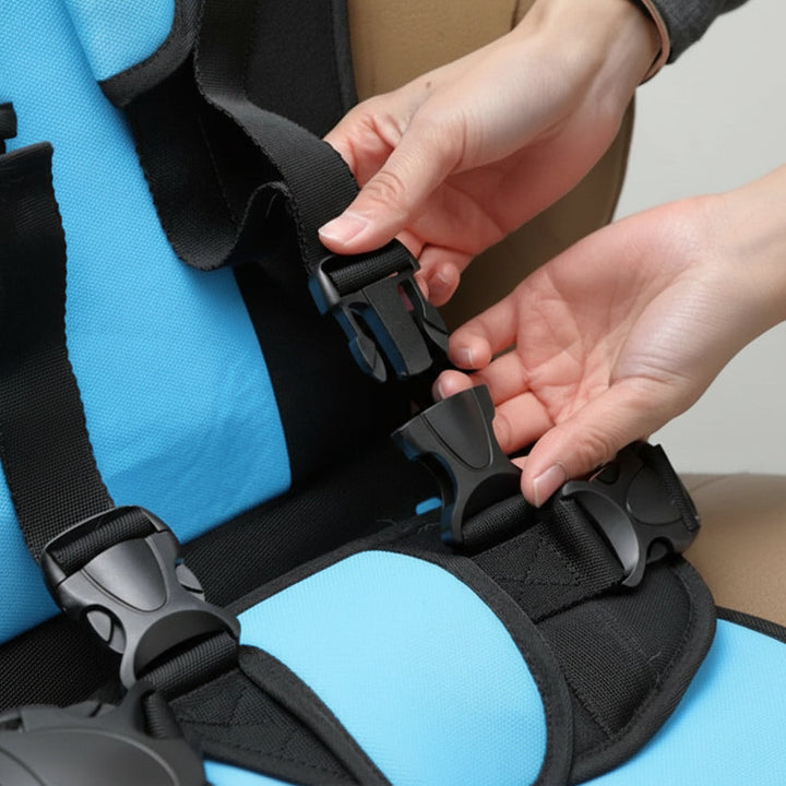 Portable Kids Booster Car Seat with Safety Harness