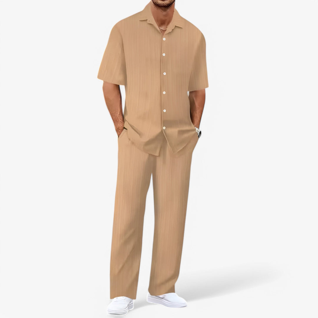 Men's Stylish Casual Shirt and Trousers Set