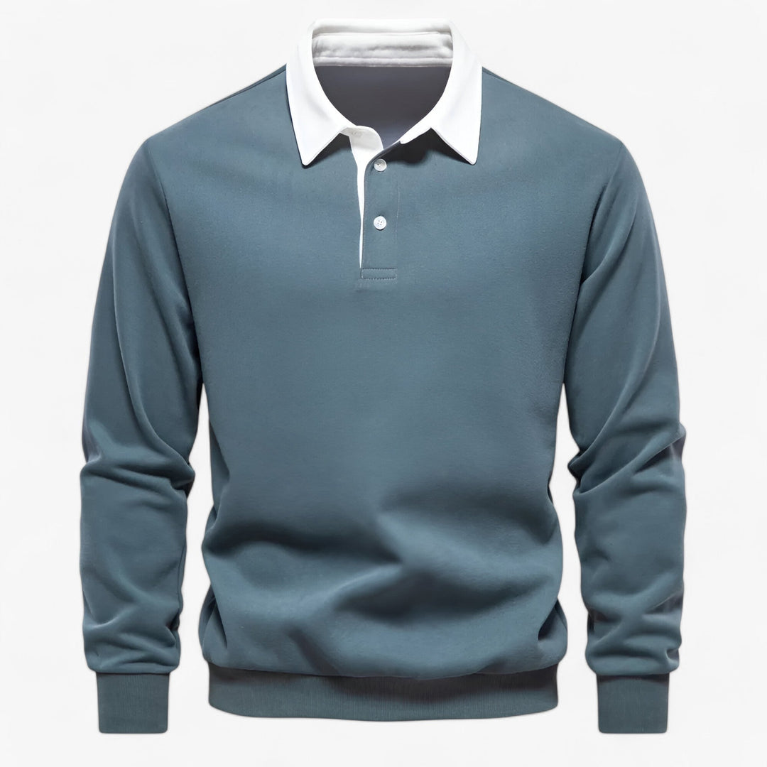Stylish Fleece Polo Sweater for Men