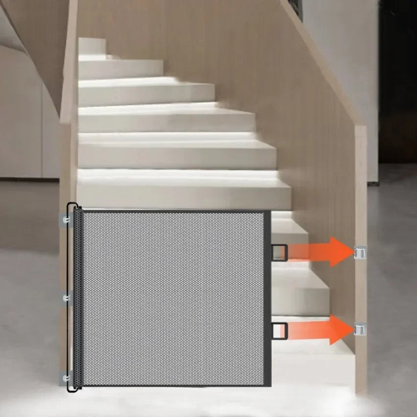 Pet Safety Net Barrier for Doorway and Stairway No Drill Installation