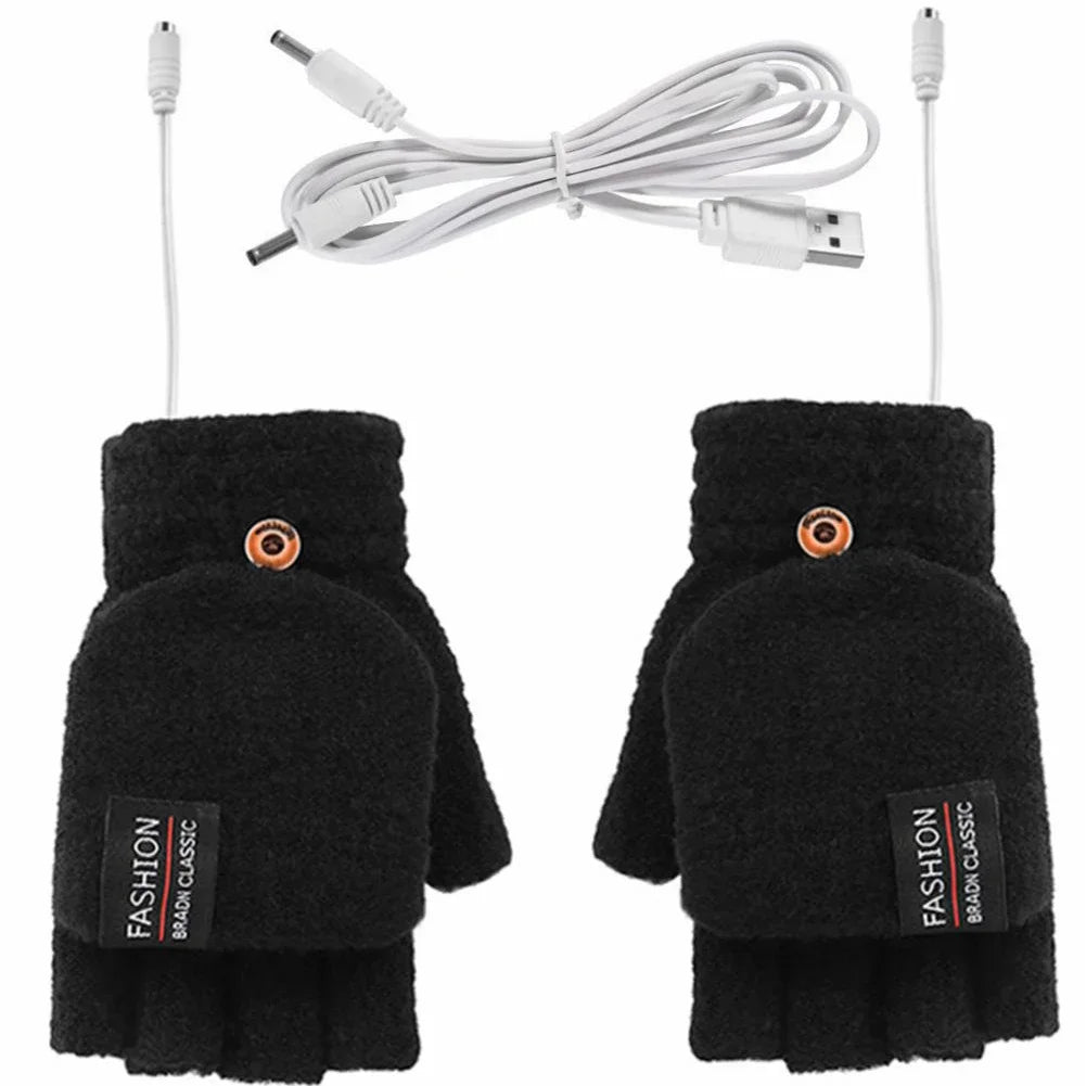 USB Heated Gloves Hand Warmer Gloves Electric Heated Gloves