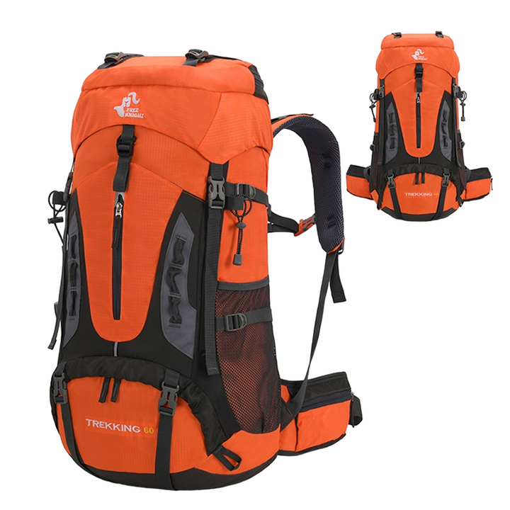 Hiking Backpack 60L Large Capacity Ergonomic Trekking Backpack