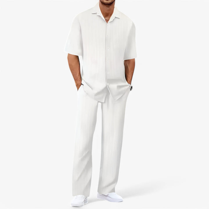 Men's Stylish Casual Shirt and Trousers Set