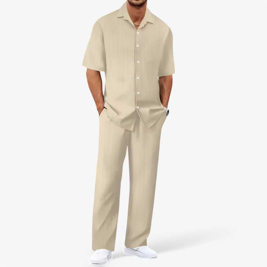 Men's Stylish Casual Shirt and Trousers Set