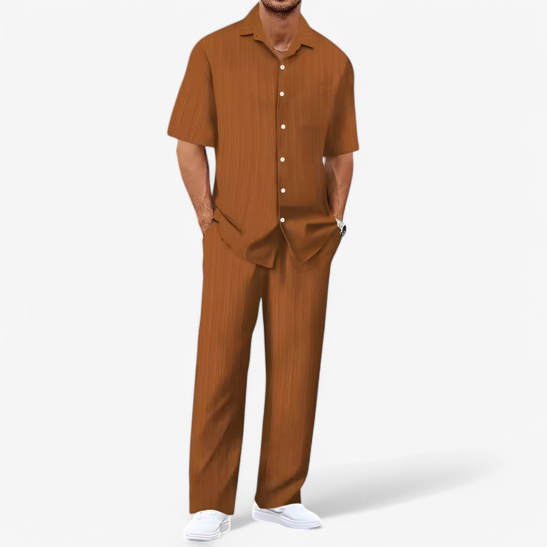 Men's Stylish Casual Shirt and Trousers Set