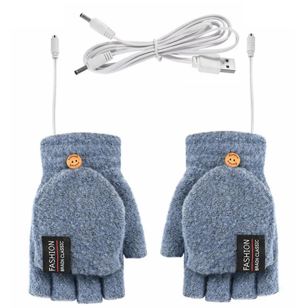 USB Heated Gloves Hand Warmer Gloves Electric Heated Gloves