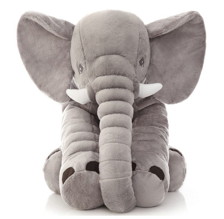 Elephant Shaped Plush Baby Pillow Cushion