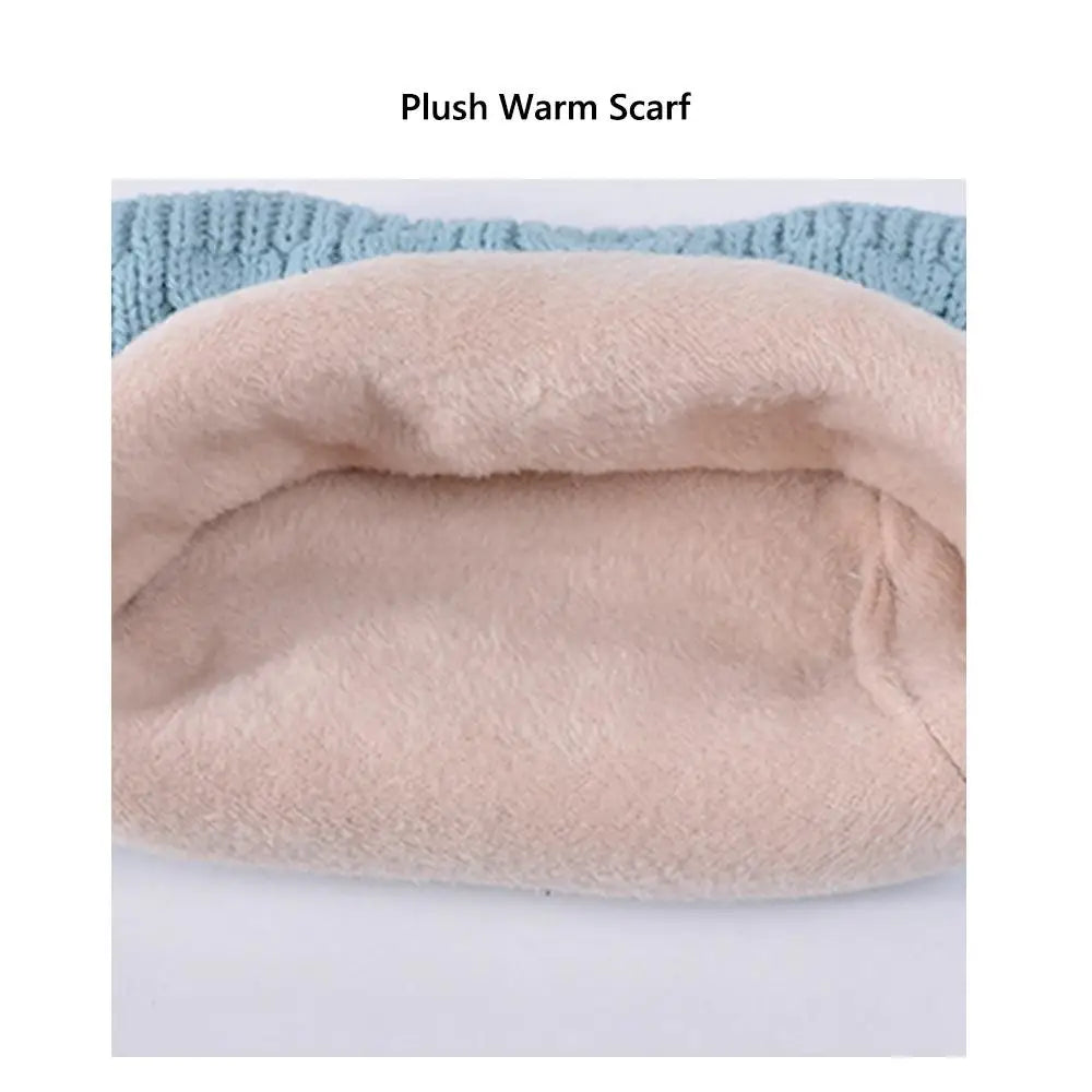 Kids Winter Hat Scarf and Gloves Set with Ear Warmer and Neck Warmer Accessories