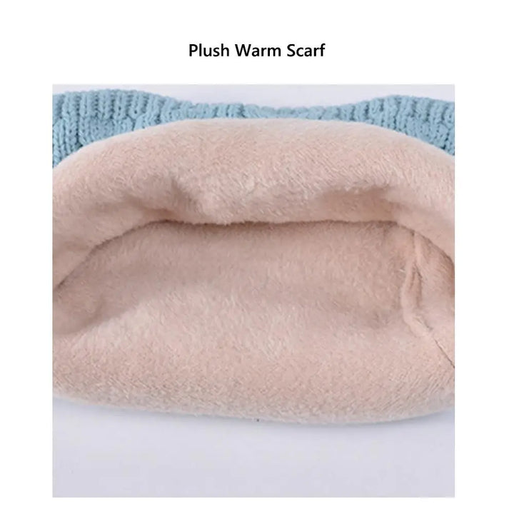 Kids Winter Hat Scarf and Gloves Set with Ear Warmer and Neck Warmer Accessories