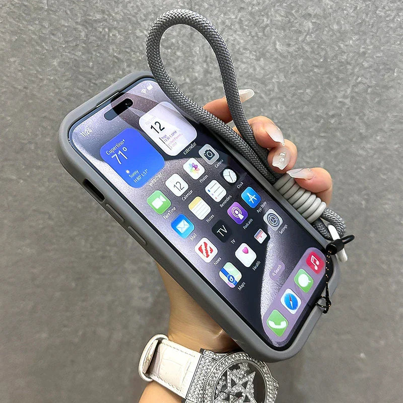 Foldable Magnetic Glass Lens Stand Case for iPhone Pro Max Models