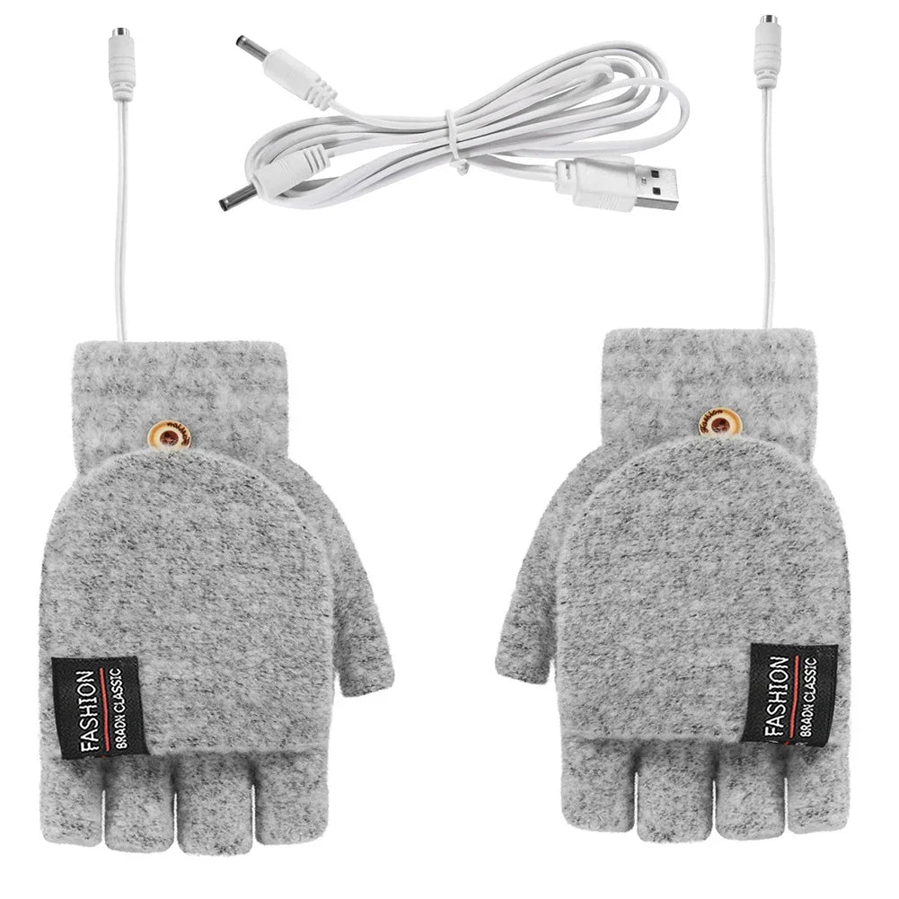 USB Heated Gloves Hand Warmer Gloves Electric Heated Gloves