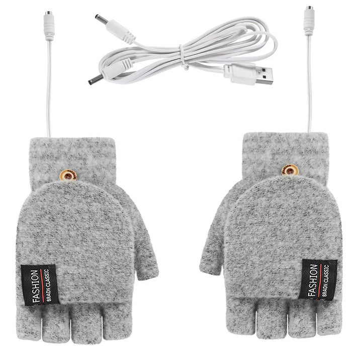 USB Heated Gloves Hand Warmer Gloves Electric Heated Gloves