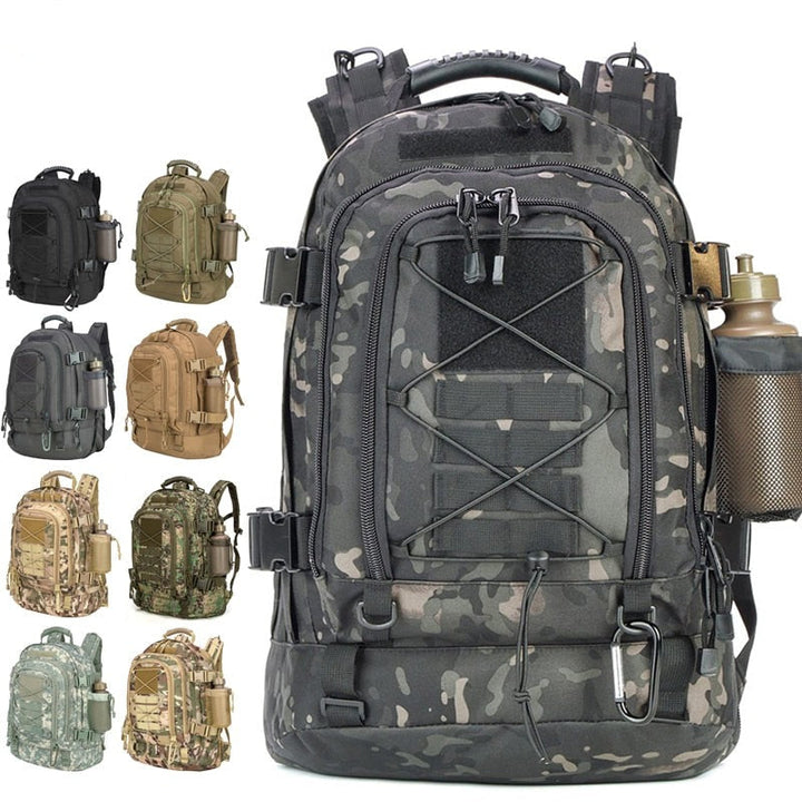 Tactical 60 Liter Expandable Waterproof Backpack Rucksack Pack