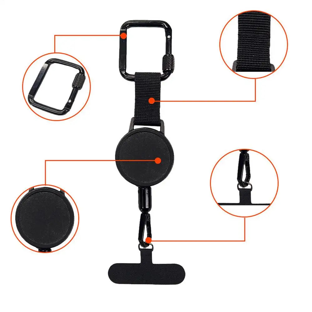 Retractable Phone Security Holder Clip Mount Anti Theft Lock