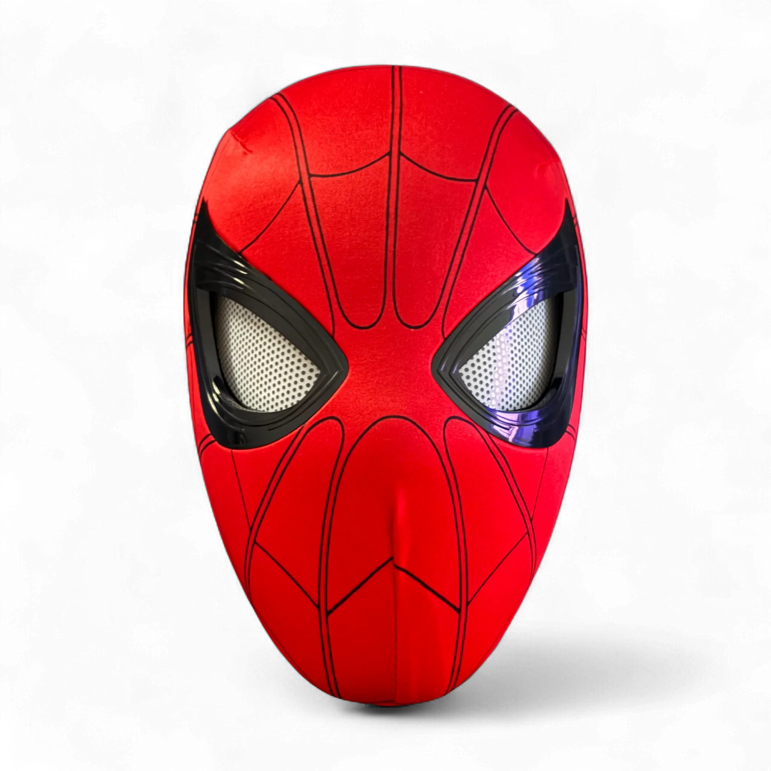 Spiderman Mask Blinking Movable Eyes LED Light Up Halloween Cosplay