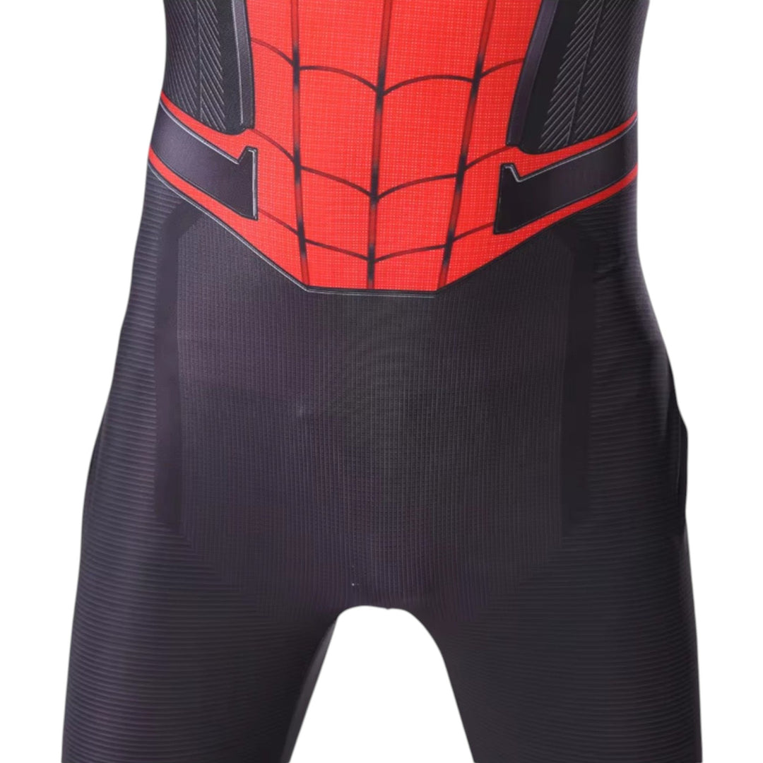 Spiderman Costume Red Black Bodysuit Kids Adults Halloween Cosplay