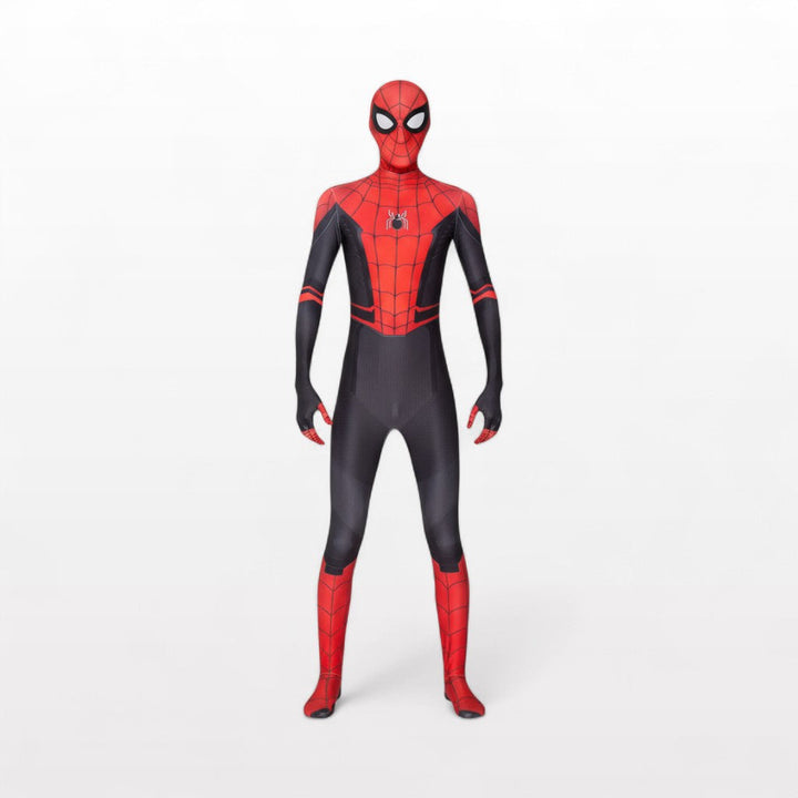 Spiderman Costume Red Black Bodysuit Kids Adults Halloween Cosplay