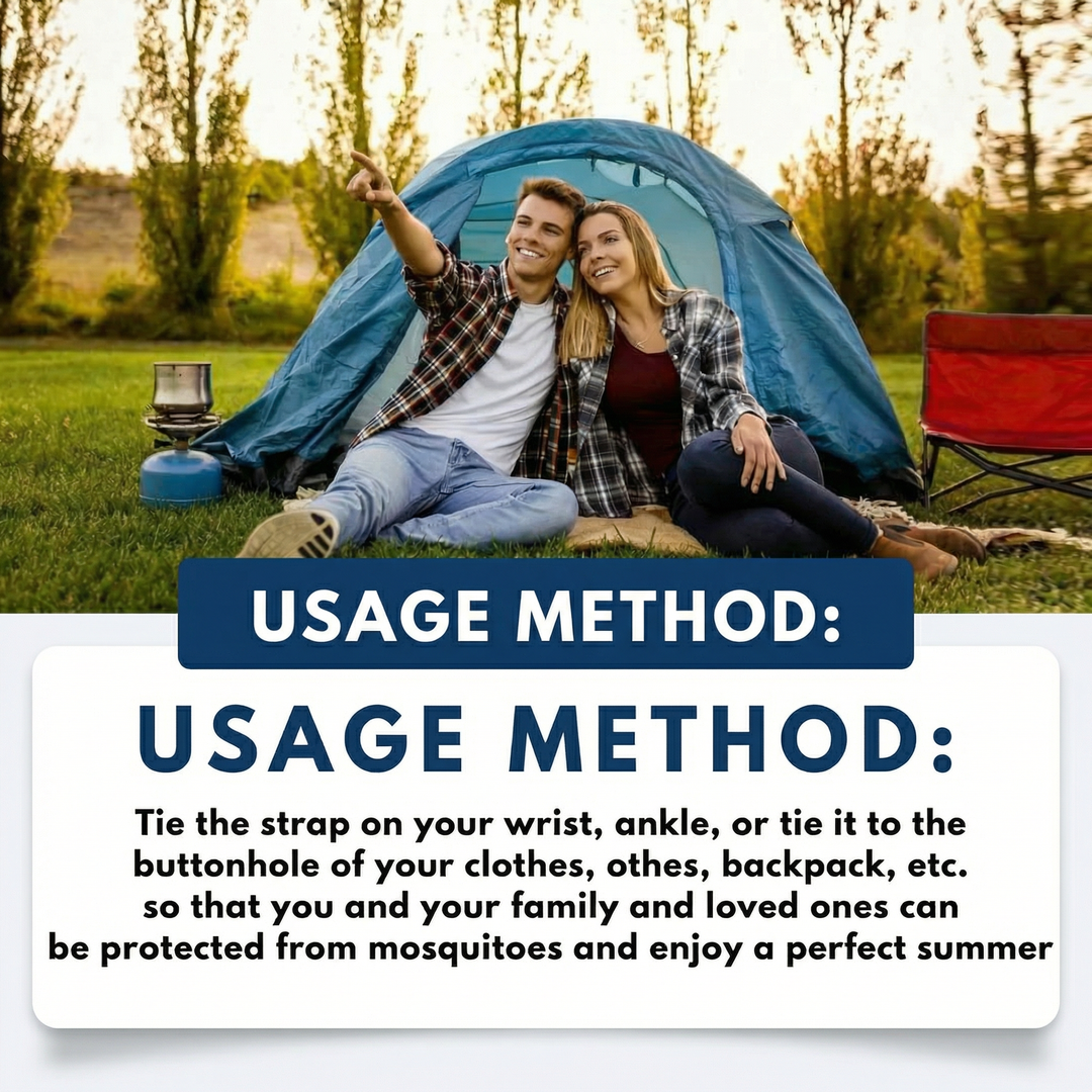 Ultrasonic Mosquito Repellent Wristband Outdoor Insect Pest Control