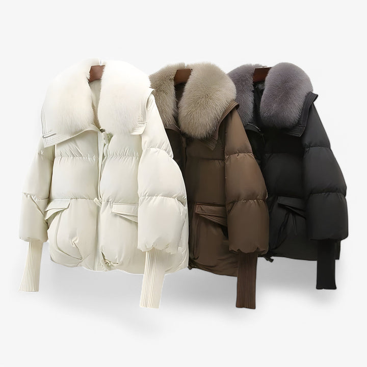 Women's Casual Jacket with Fur Lining for Winter