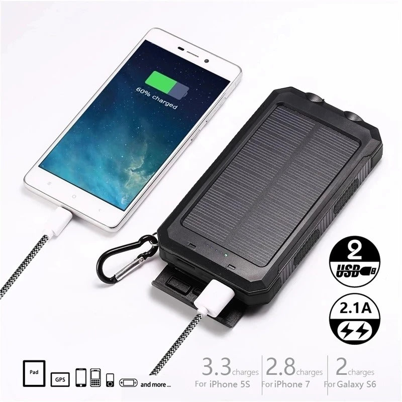 Solar Portable Power Bank Charger for Mobile Phones