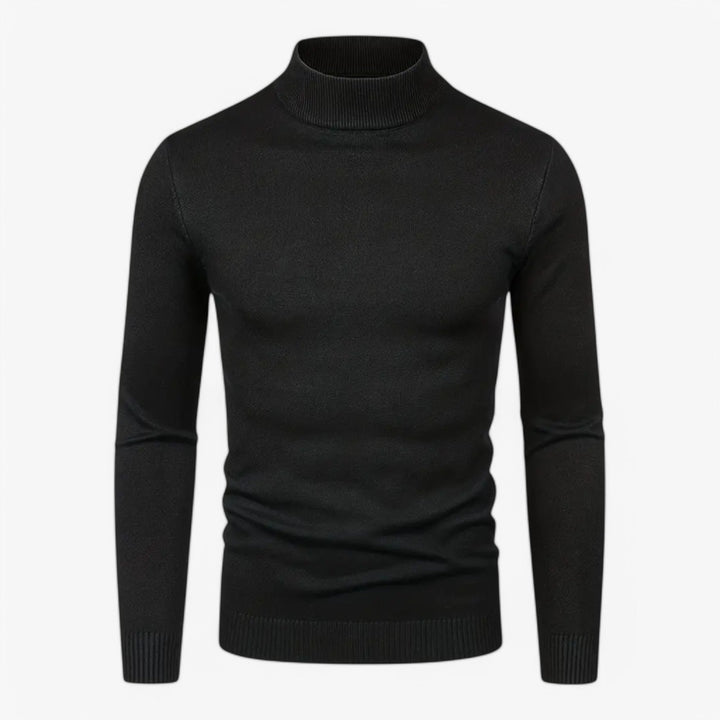 Men's High Neck Wool Sweater for Men