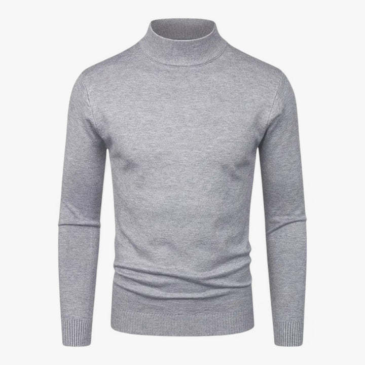 Men's High Neck Wool Sweater for Men