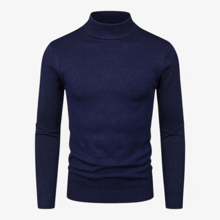 Men's High Neck Wool Sweater for Men