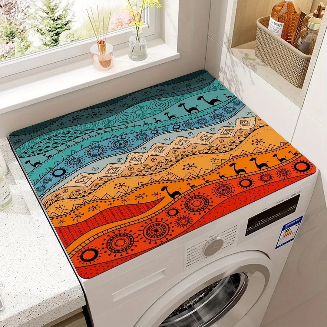 Square Appliance Mat Protective Heat Resistant Kitchen Mat