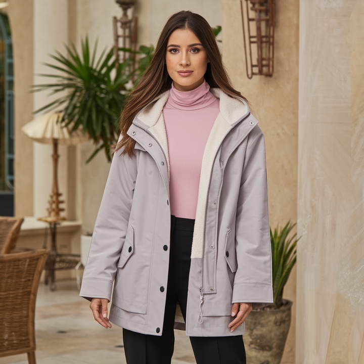 Fashionable and Waterproof Coat for Women with Hood