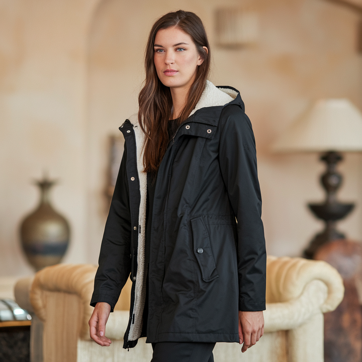 Fashionable and Waterproof Coat for Women with Hood