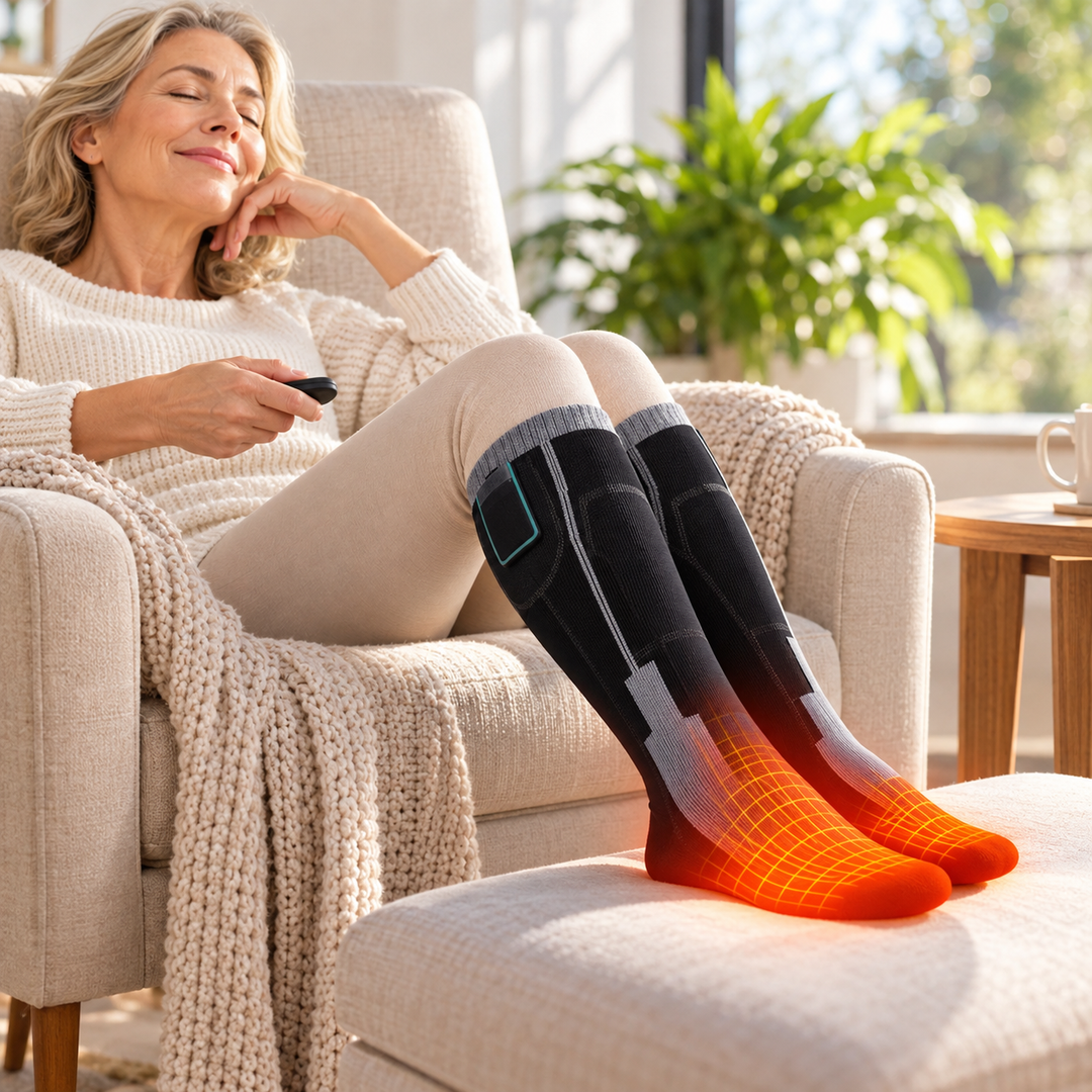 Rechargeable Heated Socks Cold Feet Electric Thermal Warmers