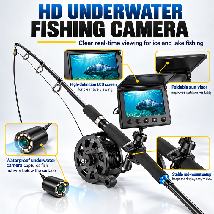 Underwater Fishing Camera HD Video Fish Finder for Ice Sea Lake
