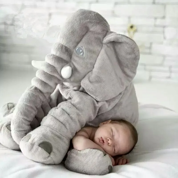 Elephant Shaped Plush Baby Pillow Cushion