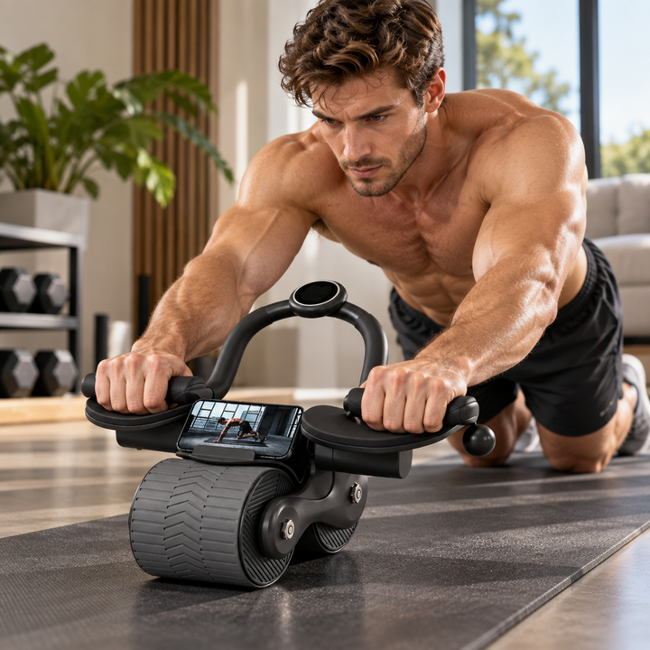 Abdominal Muscle Training Device Core Ab Trainer with Phone Holder