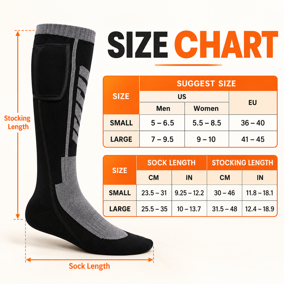Rechargeable Heated Socks Cold Feet Electric Thermal Warmers