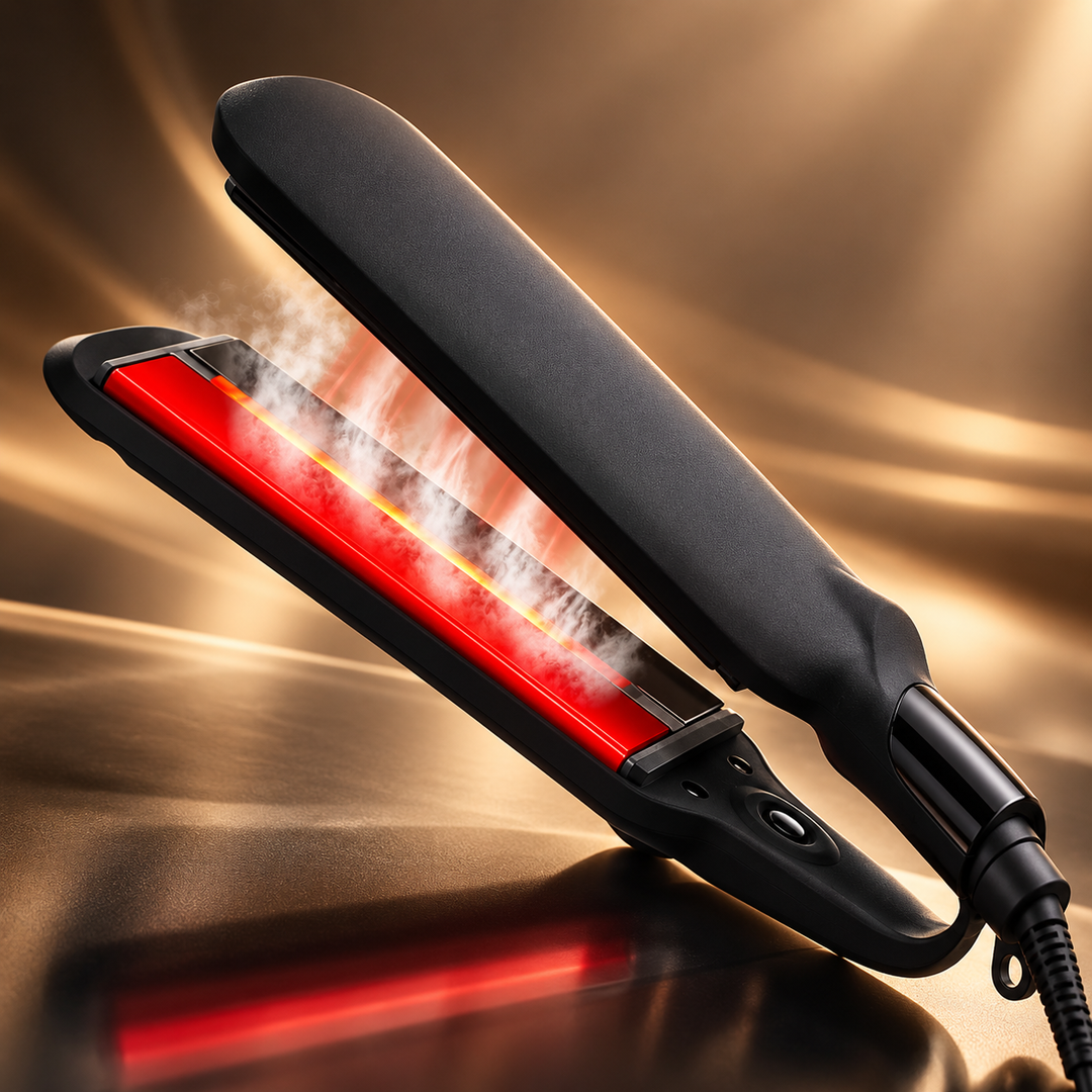 Professional Hair Straightener Infrared Steam Ceramic Styler