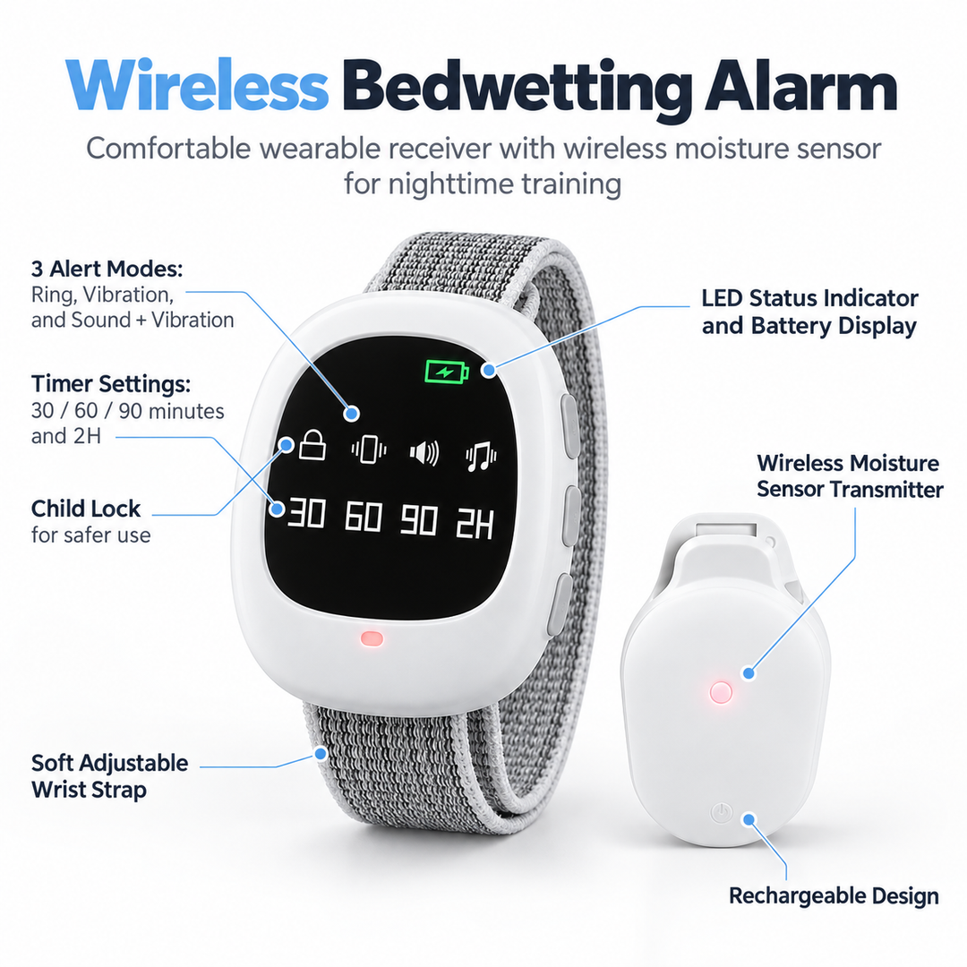 Wireless Bedwetting Alarm Enuresis Trainer for Children Night Training