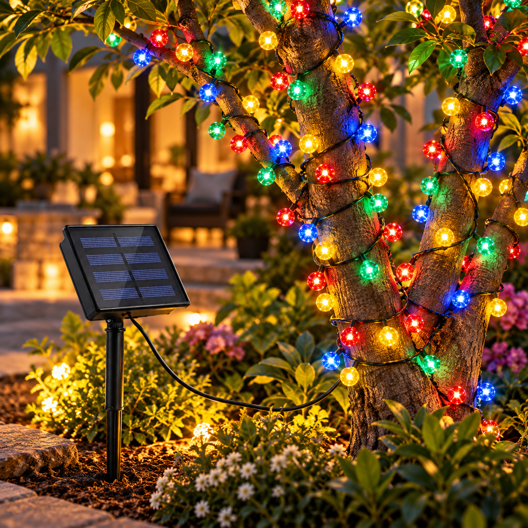 300 LED Solar Fairy Lights Warm White Outdoor Garden Lights
