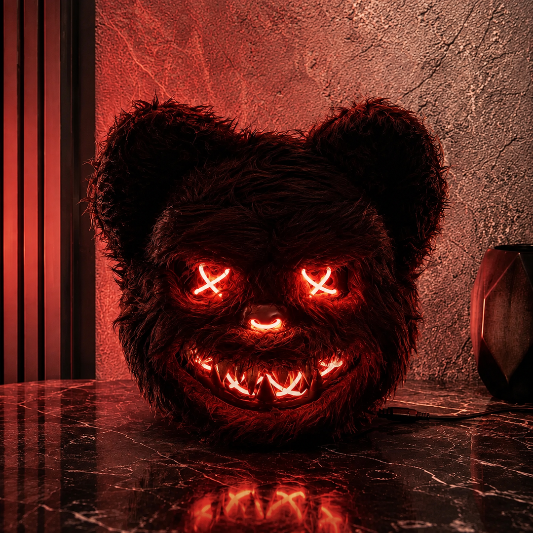 LED Glowing Animal Mask Halloween Light Up Scary
