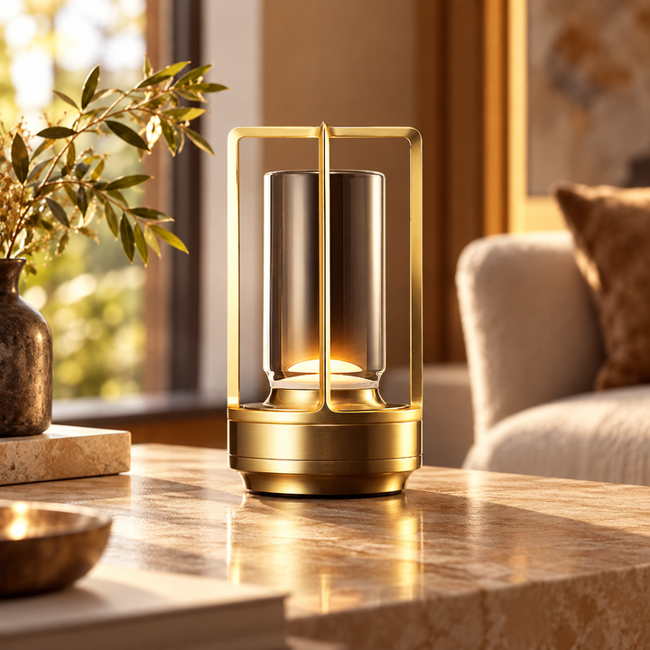 Wireless Waterproof Table Lamp Touch Dimmable Rechargeable Light