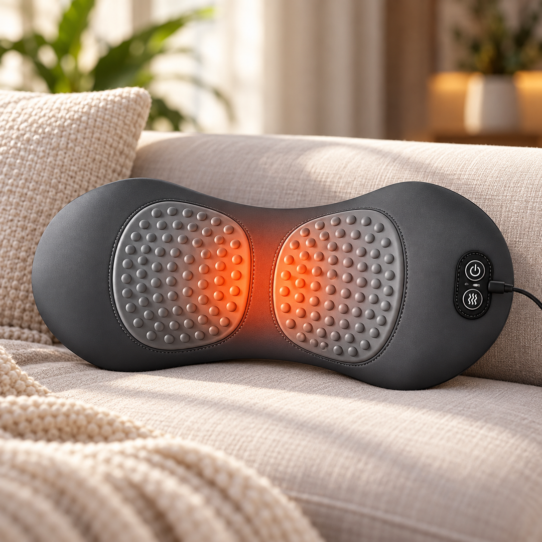 3-in-1 Back Massager with Heat Vibration for Sciatica Relief