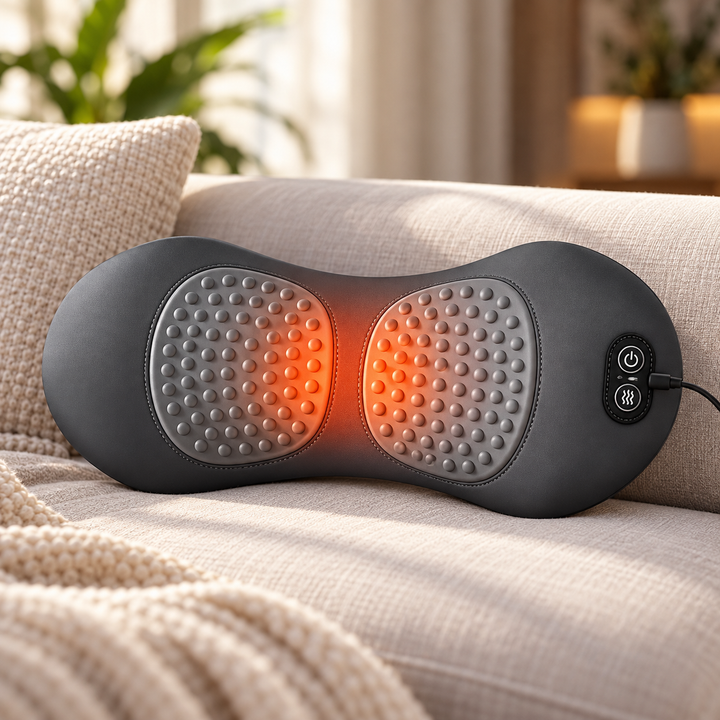 3-in-1 Back Massager with Heat Vibration for Sciatica Relief