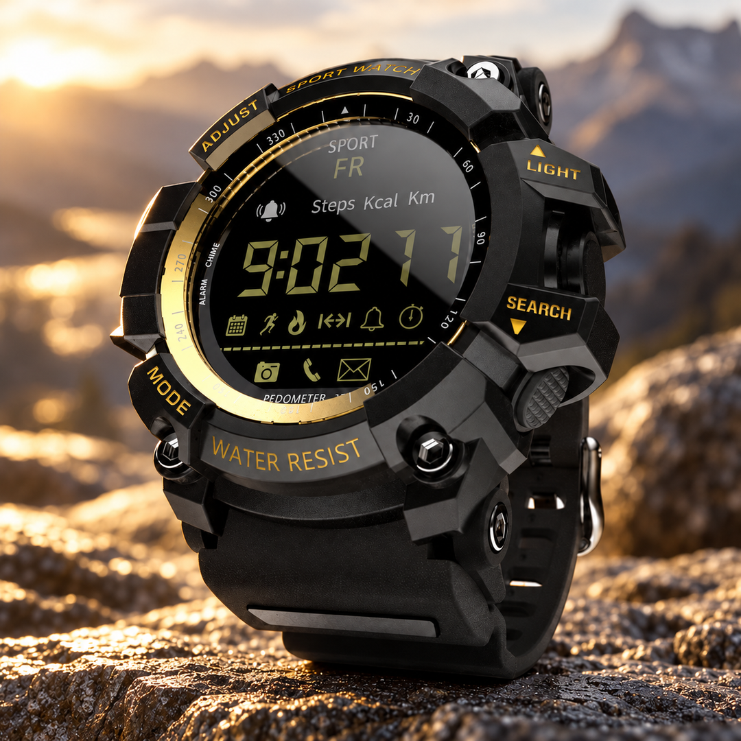 Military Smart Watch Rugged Waterproof Outdoor Fitness Tracker Watch