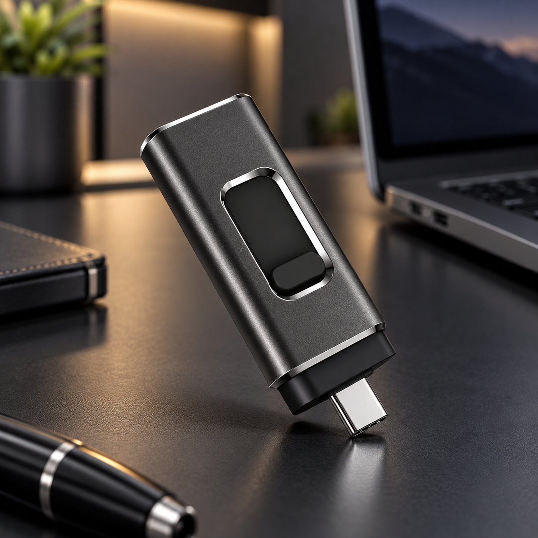 Phone Storage Memory Stick 4 in 1 USB Flash Drive Lightning USB C