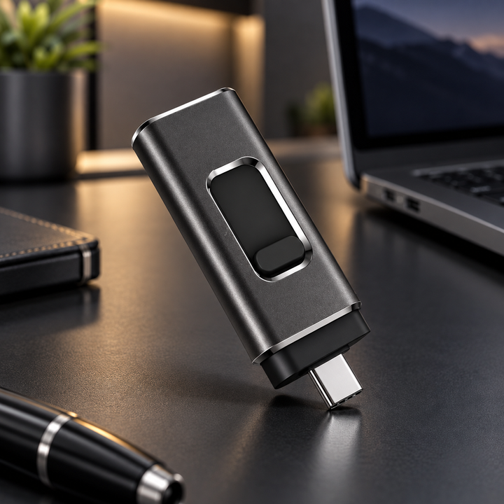 Phone Storage Memory Stick 4 in 1 USB Flash Drive Lightning USB C