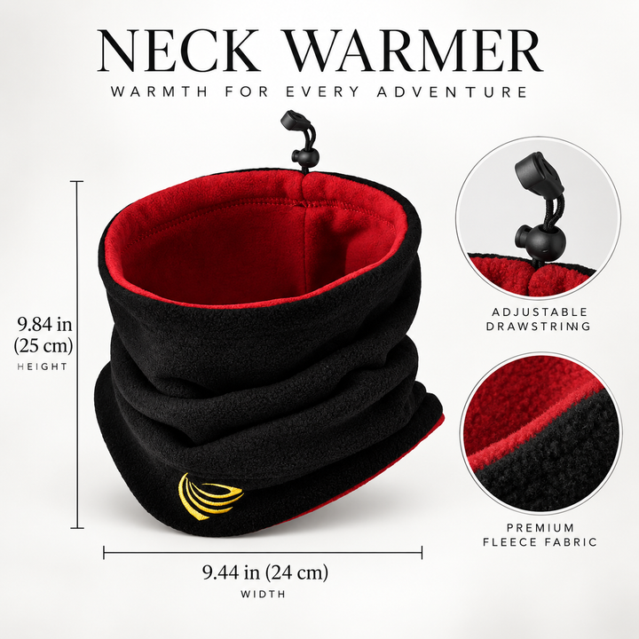 Windproof Fleece Neck Warmer Tube Scarf for Winter