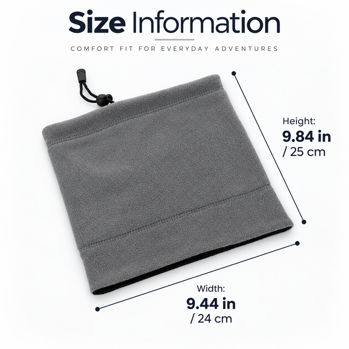 Windproof Fleece Tube Scarf Neck Warmer Gaiter for Winter