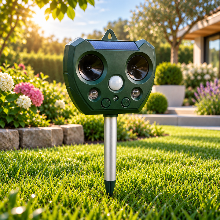 Ultrasonic Bird and Pest Repeller Solar Garden Deterrent
