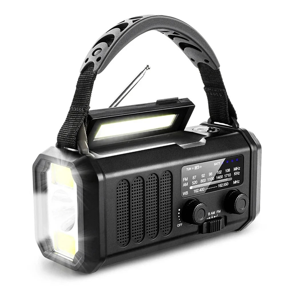 Emergency Solar Powered Radio USB Charger Portable Device
